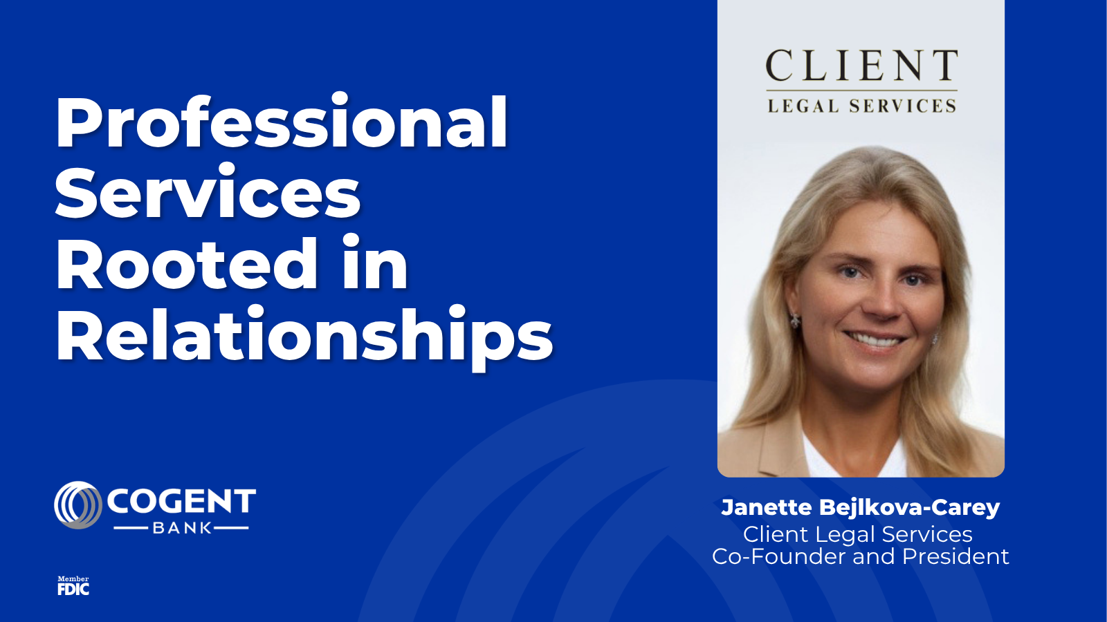 Professional Services Rooted in Relationships